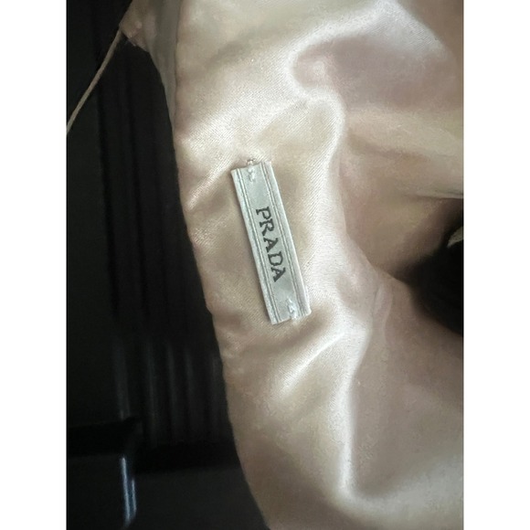 Prada Peep Toe Heel Platform BlackLeather Sz 39.5 (8) with box elegant - Picture 7 of 11